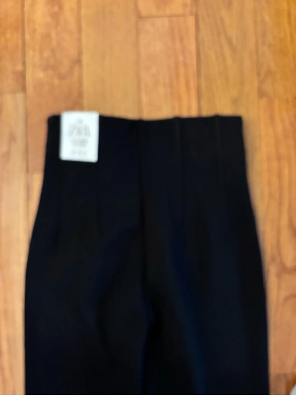 Zara Black Ponte High-Waist Tapered Leggings - Picture 5 of 6